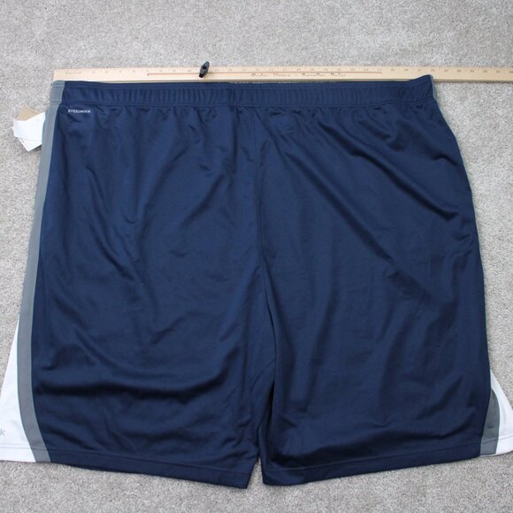 Reebok Sport Shorts NWT Mens 5XL XXXXXL Blue Speedwick Drawstring Polyester - Picture 9 of 14
